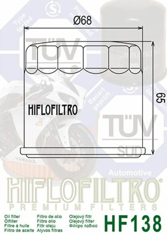 HIFLOFILTRO Ölfilter schwarz glänzend - HF138 – Bild 2