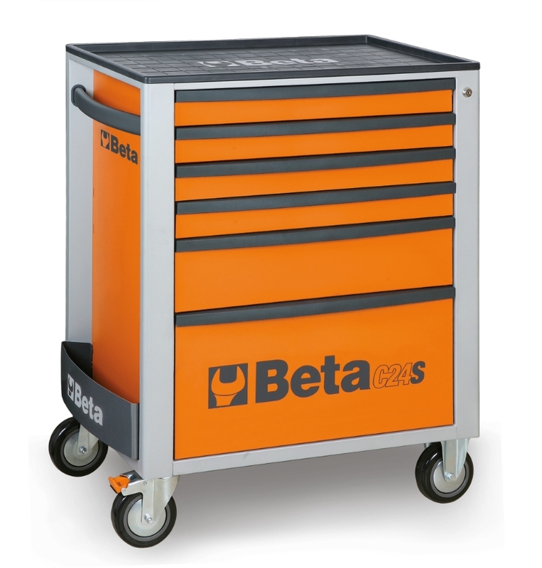 BETA Werkzeugwagen mit sechs Schubladen Orange – Bild 1