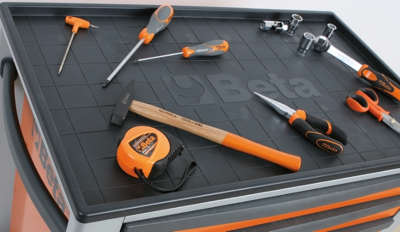 BETA Werkzeugwagen mit sechs Schubladen Orange – Bild 7