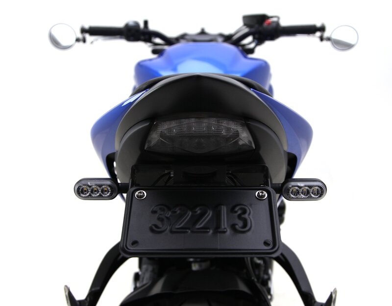 DENALI T3 Switchback M8 LED 3in1 Blinker-Rücklicht-Kombination Gehäuse Schwarz / Linse Klar (Paar), Hinten – Bild 4