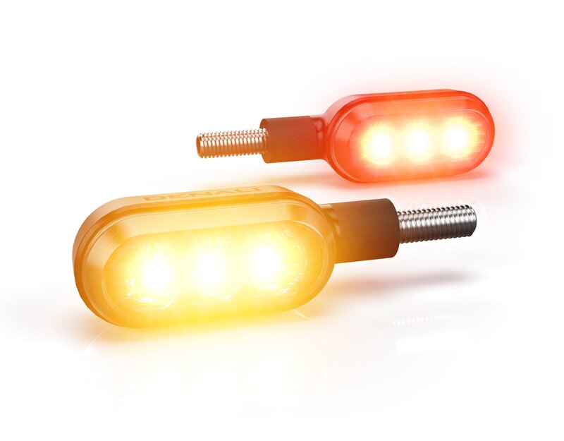 DENALI T3 Switchback M8 LED 3in1 Blinker-Rücklicht-Kombination Gehäuse Schwarz / Linse Klar (Paar), Hinten – Bild 7