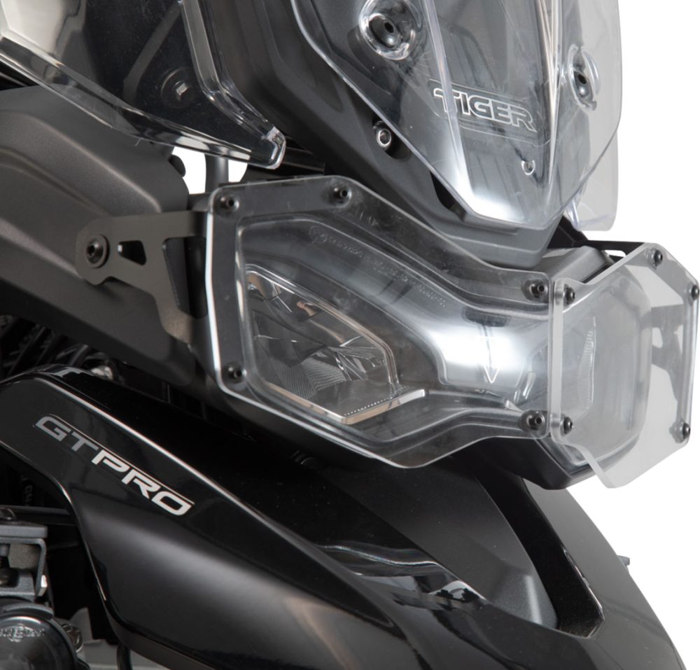 Scheinwerferschutz. Halterung mit Blende. Tiger 900/ GT/ Rally/ Pro – Bild 1
