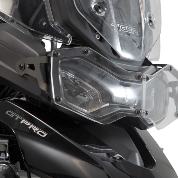 Scheinwerferschutz. Halterung mit Blende. Tiger 900/ GT/ Rally/ Pro