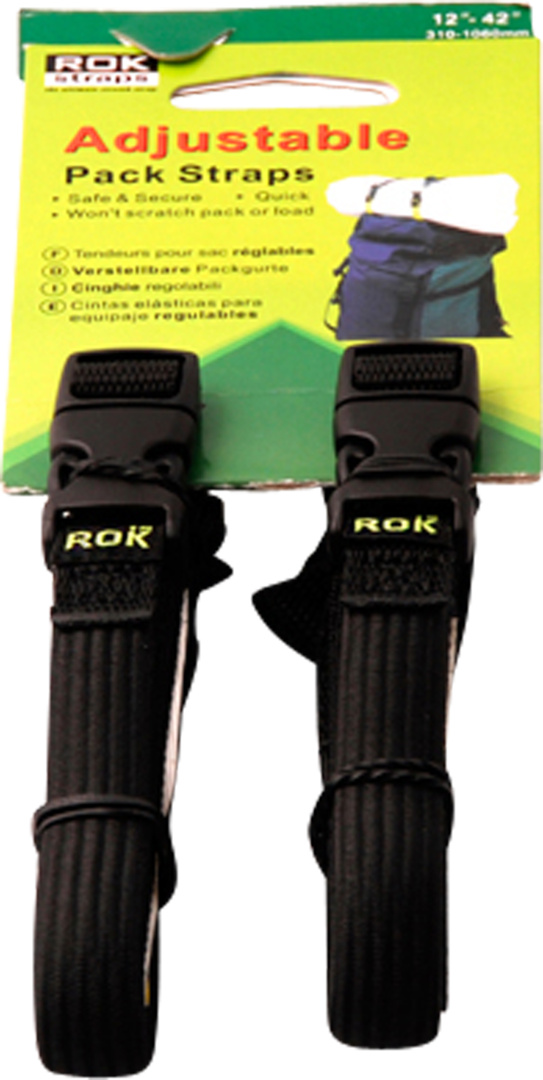 Rock Straps 2 verstellbare Spanngurte. schwarz 310-1060 mm – Bild 2