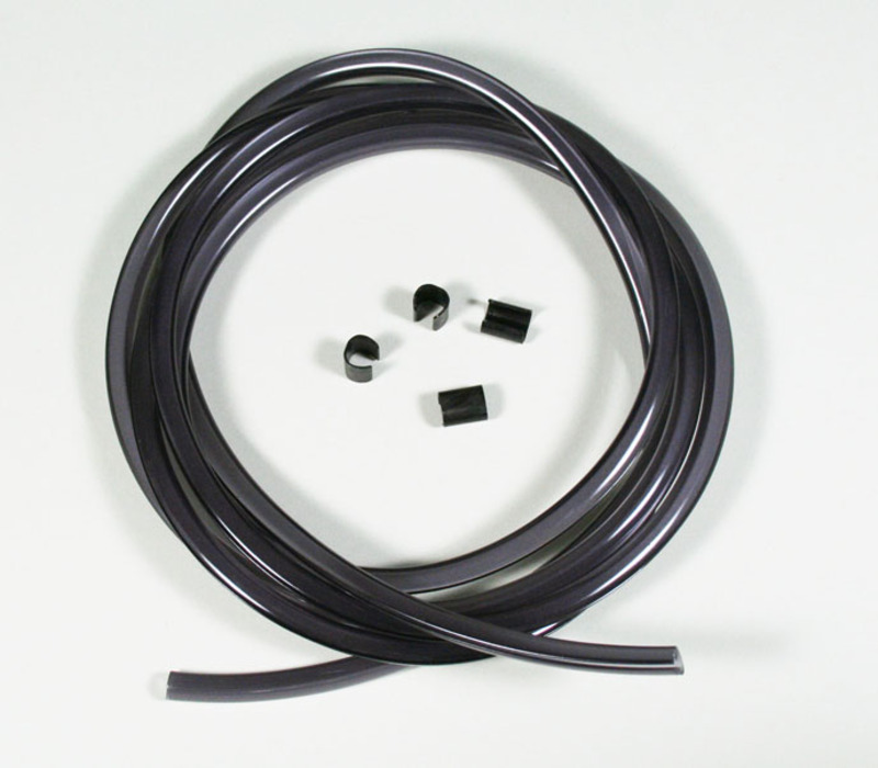 MRA Kantenschutz 2m + 6 Klemmhülsen Dichtung grau 2m + 6 Clips – Bild 1