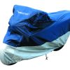 VECTOR Abdeckplane Innen-/Außen für Motorrad/Scooter – Blau/Silber - XL