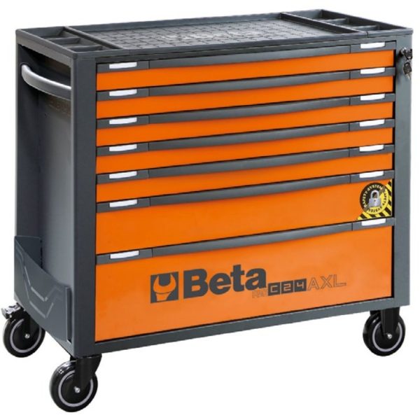 BETA XL-Werkzeugwagen mit 7 Schubladen und 418-teiligem Werkzeugsortiment